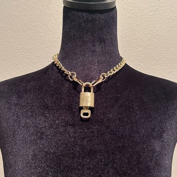 Louis Vuitton Other - (Rare) Louis Vuitton #439 Lock and Key Brass Gold